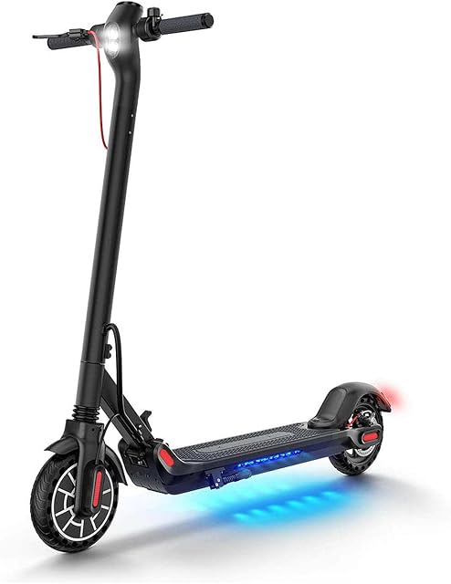 4MOVE Adult E-Scooter 350W Motor, Offroad Electric Scooter, Fast Foldable Scooters Speed Adjustable with App Control,8.5 Solid Wheels Commuter Scooter, 25km Long Range, Black