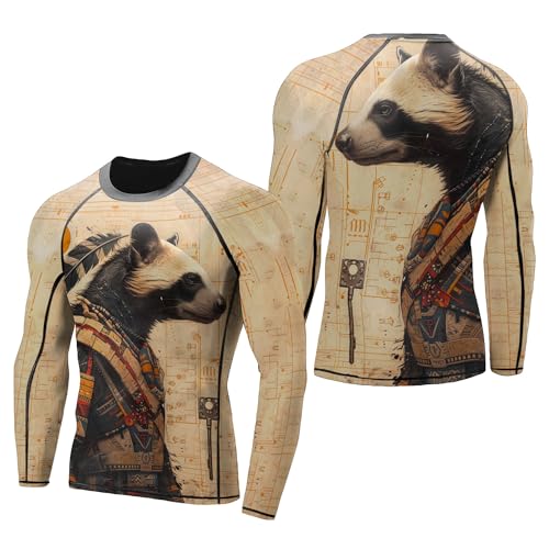 Long Sleeve Rash Guard Men, Stretchable Fabric Rash Guard Jiu Jitsu Gift On Birthday3