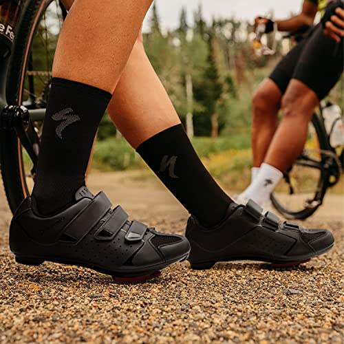 Mens Cycling Shoes Compatible with Peloton Bike & SPD 2 Bolt Clips - Unisex Spin Bicycle Shoes with 3 Bolt Look Delta Cleats - Indoor Outdoor Road Bike Cycling2