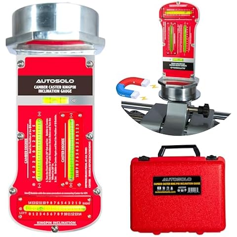 Zackman Scientific AutoSolo Magnetic Camber, Castor & Kingpin Inclination Wheel Alignment Gauge - Premium Wheel Alignment Tool for Automobiles and Trucks Cover