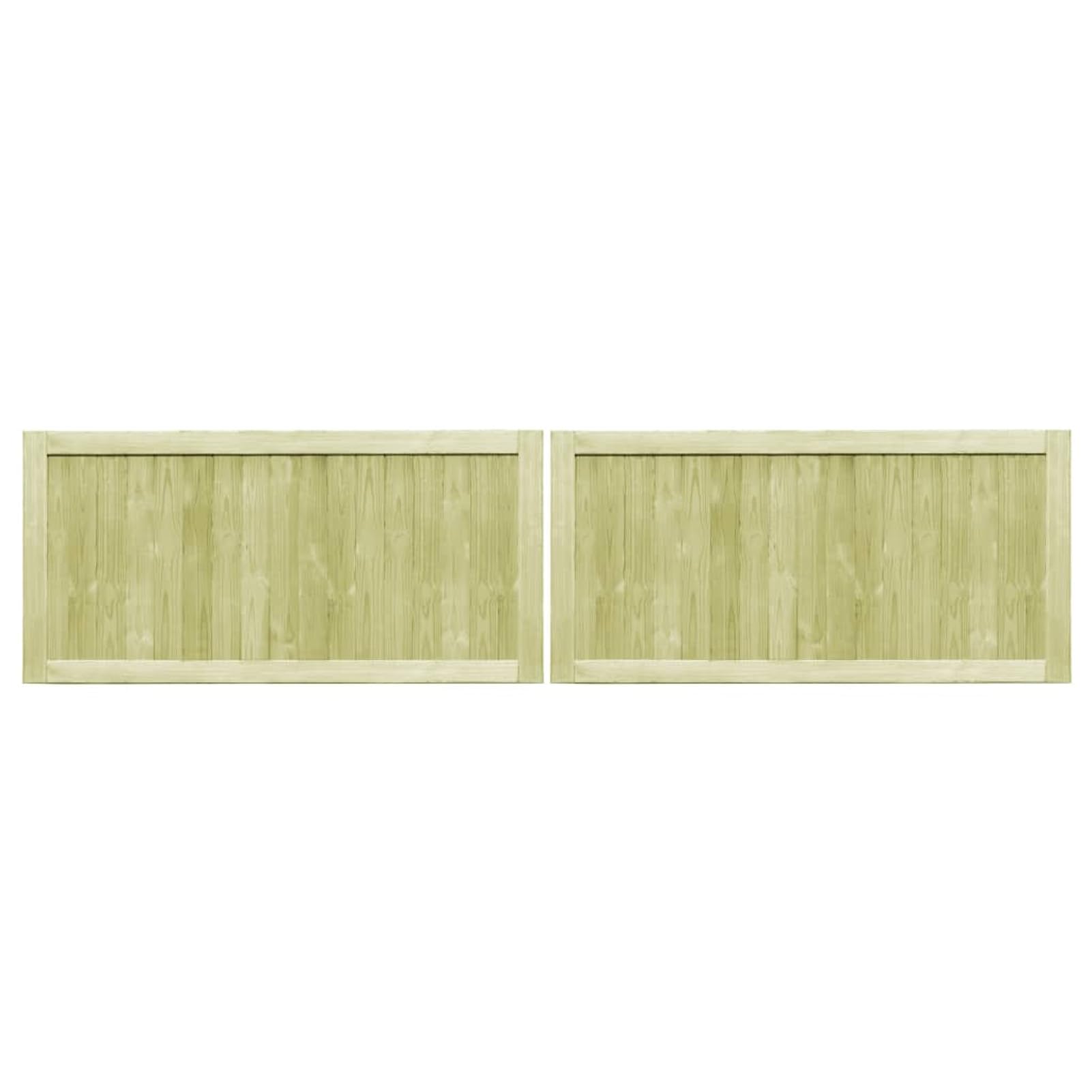 Homgoday Rustikales Kiefernholz-Gartentor, 150 x 75 cm, grün imprägniert, für sichere Eingänge Model45338