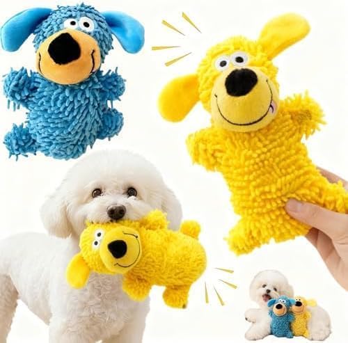 Longgaogao Kicherndes Zahnreinigungsspielzeug In Hundefarben,Hundespielzeug Plüschtier, Spiel, Spaß Und...