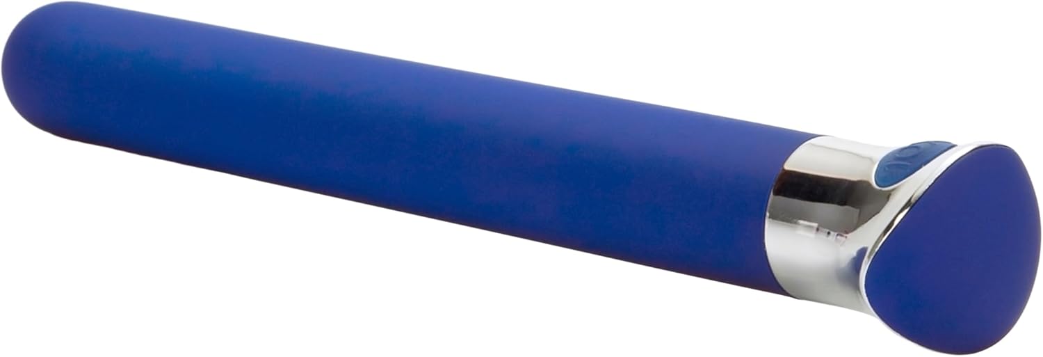 CalExotics Risque 10-Function Slim Bullet Vibrator Adult Sex Toy - Blue