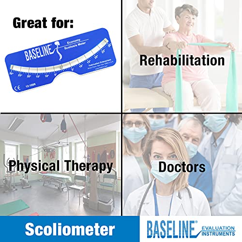 Baseline - 12-1099 Scoliosis Portable Medical Evaluation, Measuring And Testing Meter For Diagnosis Of Back And Spine Scoliosis In Adults Or Children #TOP6
