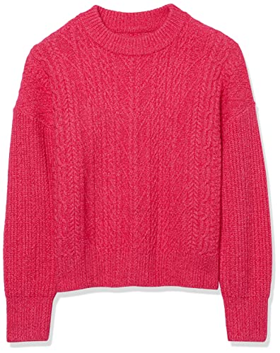 Image of Amazon Essentials Women's Soft-Touch Modern Cable Crewneck Sweater (Available in Plus Size)