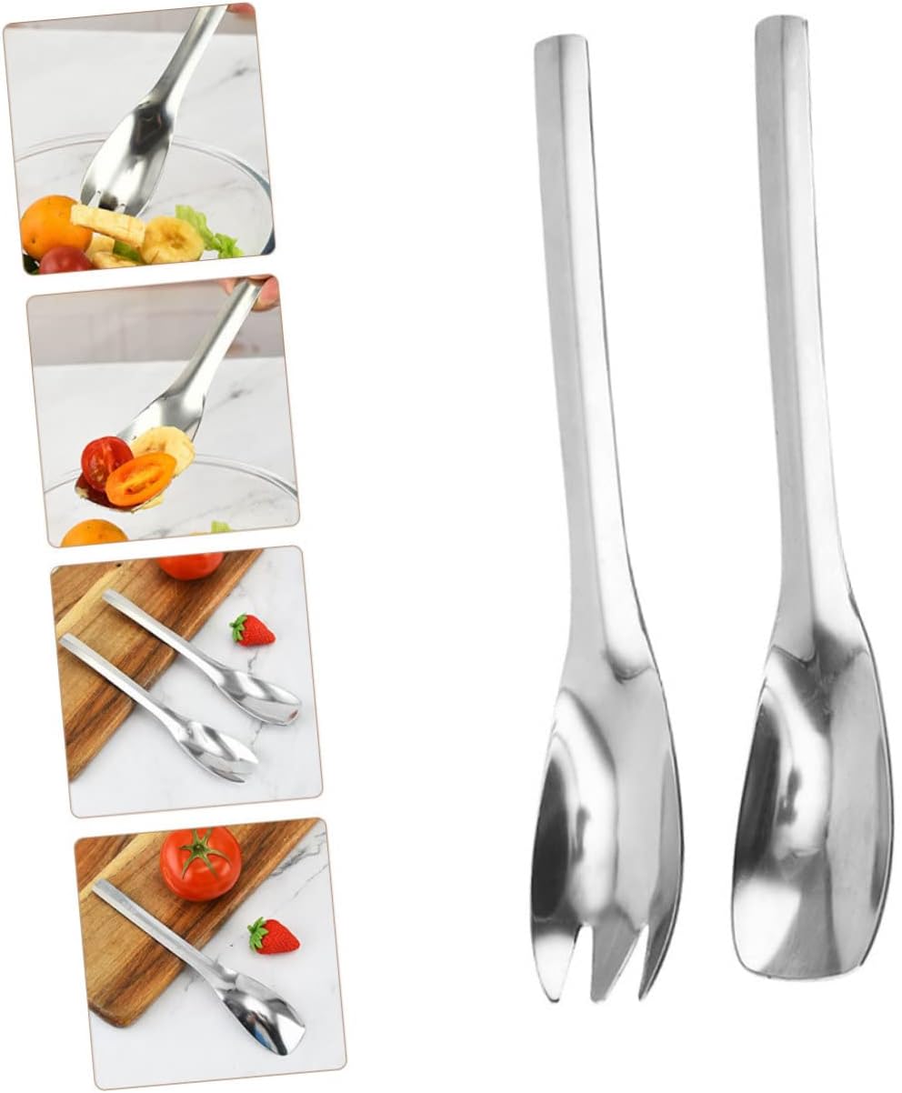 Stainless Steel Salad Spoon Simple Kitchen Server