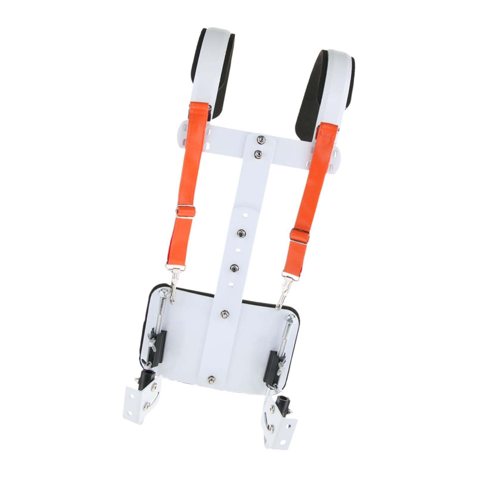 JISADER Imbracatura per tracolla per grancassa, imbracatura per rullante per banda musicale in lega di alluminio, cintura per strumenti a percussione, Orangina