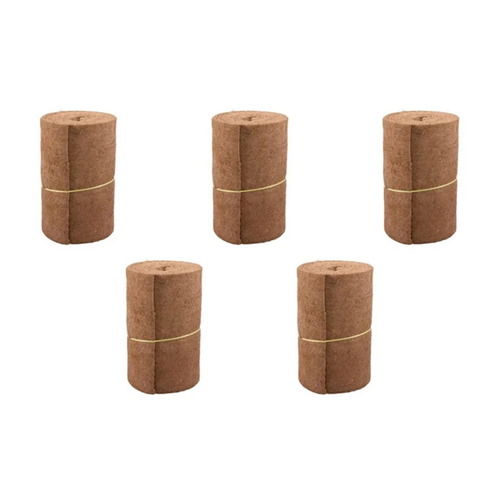 Kokosmatte 5er-Rolle (0,5 m x 1 m) Blumentopfmatte aus Kokospalmenholz for Wandampeln und Gartenbedarf