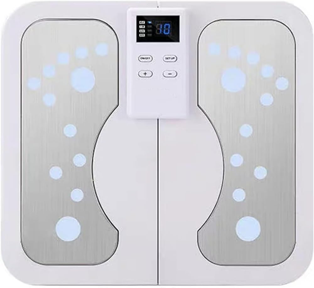 Masajeador De Pies EMS, Máquina De Masaje Portátil De Pies Y Espalda Shiatsu 2 En 1, Terapia De Calor Fatiga Relajante, Alivio del Dolor Muscular