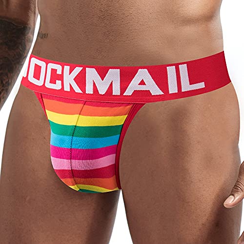Mens Briefs Jock Strap Athletic Supporter Rainbow Cotton Men Sport Underwear Jockstrap for Gym Sport3