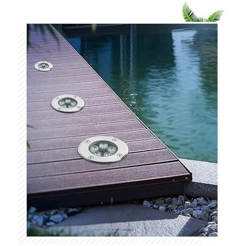 Luces LED enterradas impermeables de 15W que evitan humedad y zonas oscuras en patios y caminos 4