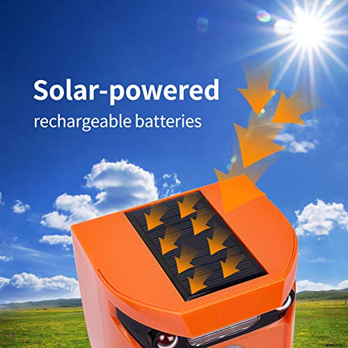 Thanos Solar Animal Repellent Ultrasonic Cat Repeller Motion Activated LED Flashing Light Keep Away Dog Fox Raccoon Deer from Your Garden