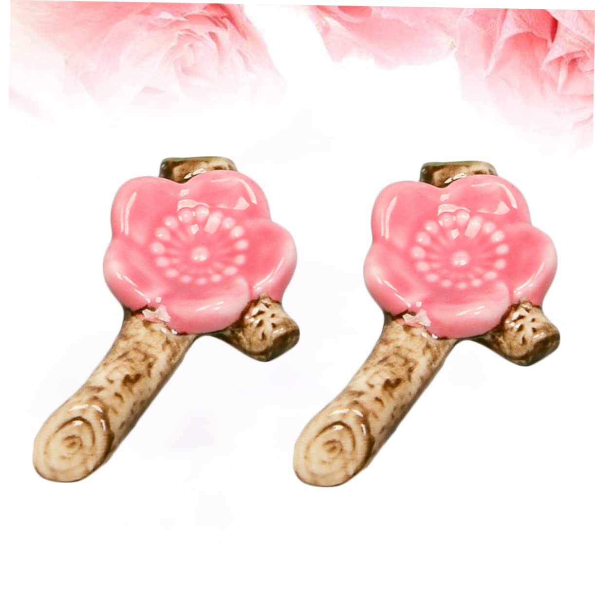Amosfun 18 Pcs Porte-Baguettes de Style Porte-ustensiles Repose-cuillère Cerise Porte-Baguettes Repose-Baguettes en Cerise Porte-Baguettes Cerise Oreiller Baguettes Rouge