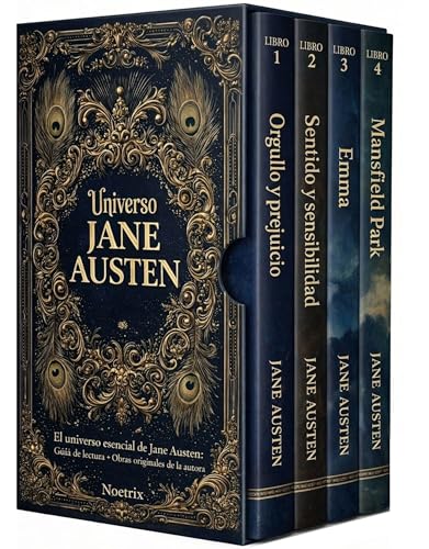 Universo Jane Austen – 4 Libros – Orgullo y prejuicio, Sentido y sensibilidad, Emma y Mansfield Park: El universo esencial de Jane Austen: Guía de lectura + Obras originales de la autora Universo Jane Austen – 4 Libros – Orgullo y prejuicio, Sentido y sensibilidad, Emma y Mansfield Park: El universo esencial de Jane Austen: Guía de lectura + Obras originales de la autora