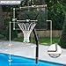 Katop Swimming Pool Basketball Hoop Set with Standard 18'' Rim, Made in Aluminum Alloy, 3 Balls and Pump, Adjustable Height, Detachable, Black