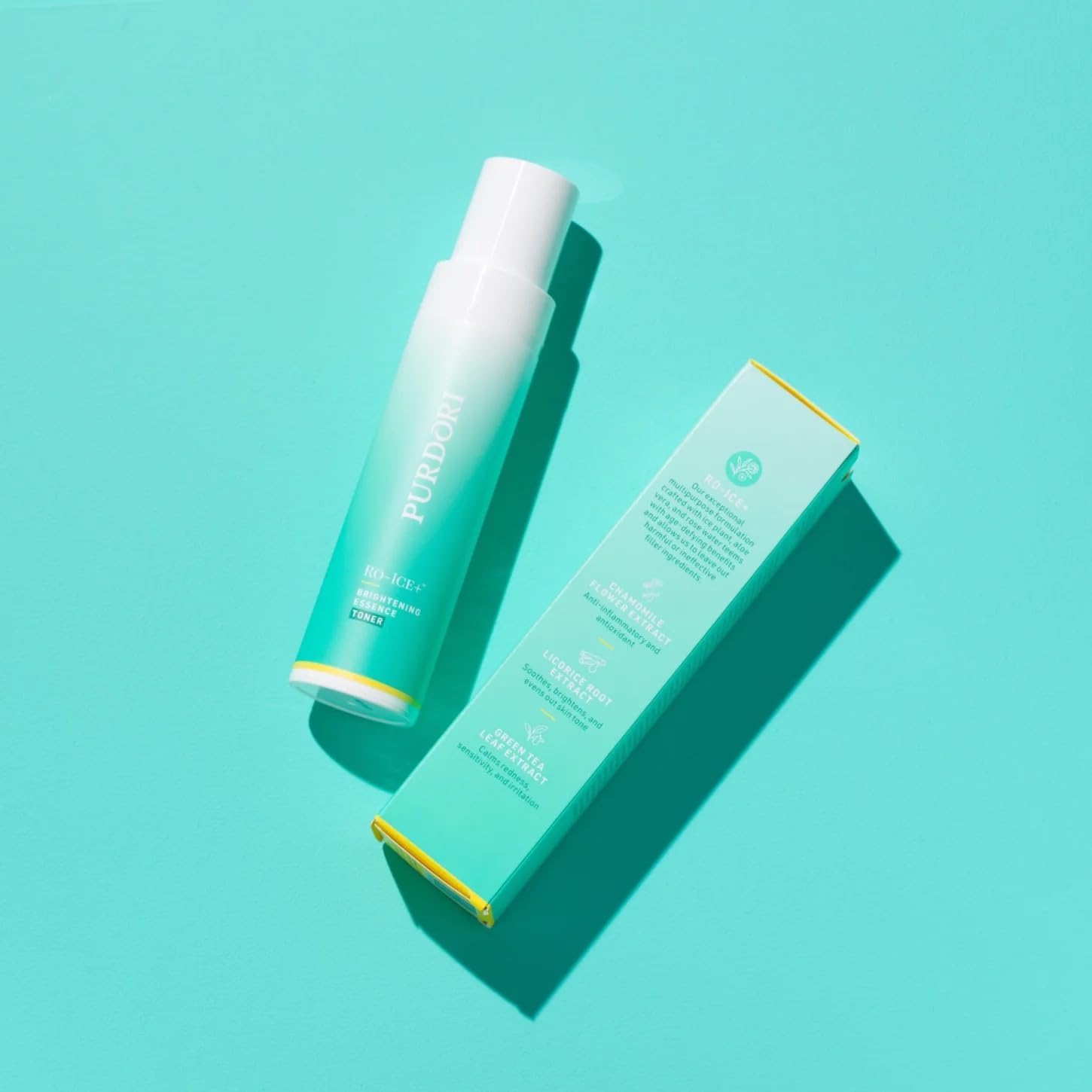 Brightening Essence Rose Water Toner | Hydrating Face Toner for Glowing Skin | Ice Plant Extract + Bakuchiol | 4 fl oz