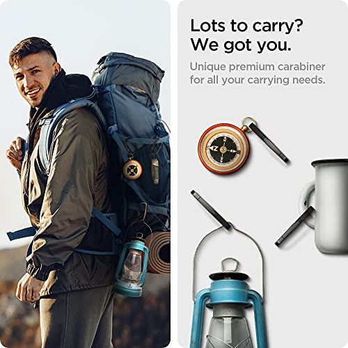 Image of Spigen Universal Lanyard Wrist Strap with Keychain for iPhone, ID Badge Wallet Holder, AirPods, Cameras, Keychain & Everyday Carry, Durable Carabiner with Wrist Strap | Car Keychain Clip For Men & Women - Gunmetal