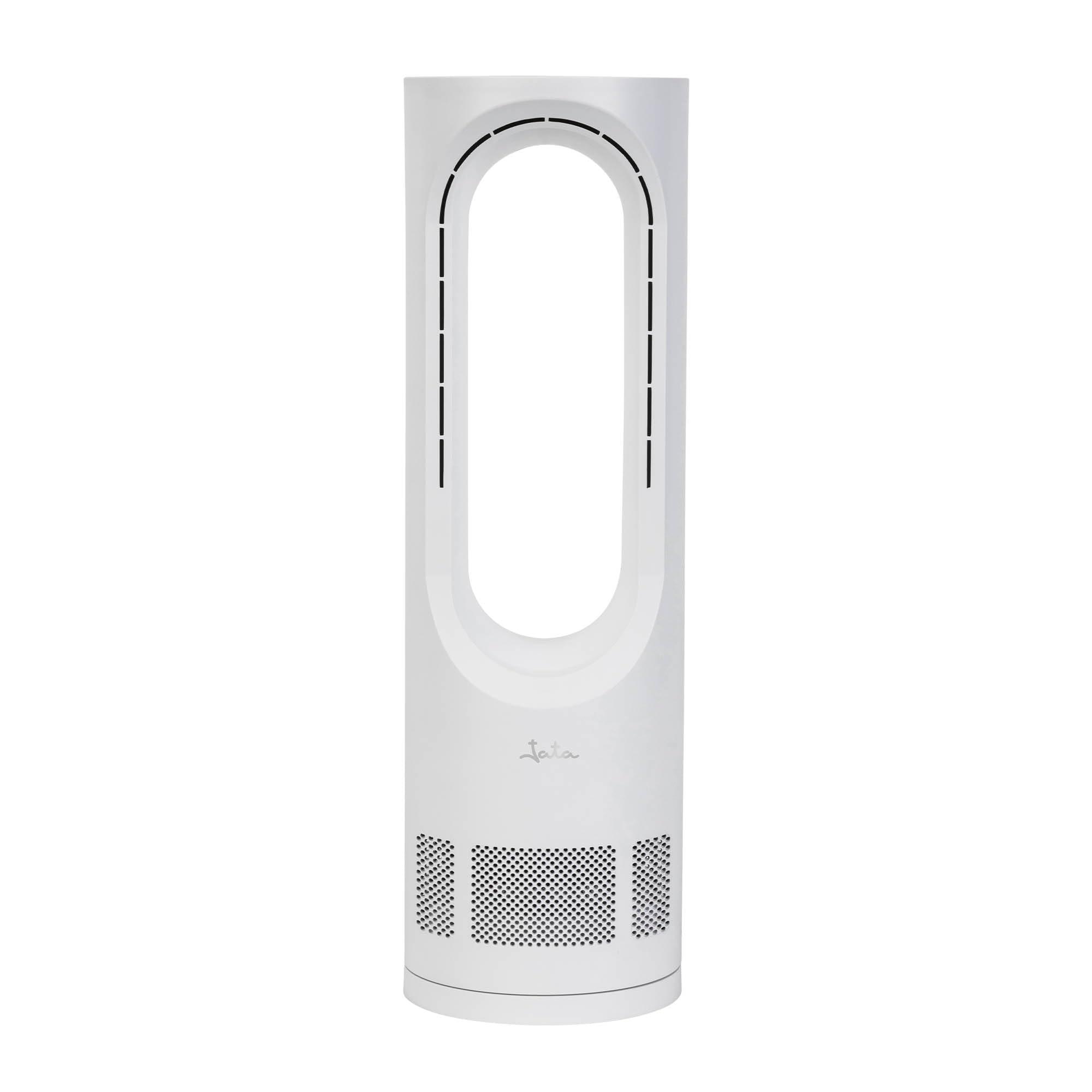 JATA JVSA3430 Kompaktowy wentylator bezłopatkowy, 15 W, cichy z 5 prędkościami, oscylacja 60°, minutnik 9h, panel dotykowy LED, niskie zużycie energii