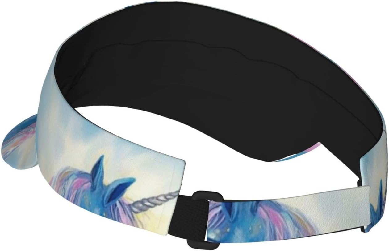 Blue Animal Love Sports Sun Visor for Men Women Adjustable Empty Top Baseball Cap Outdoor Golf Running Sun Caps