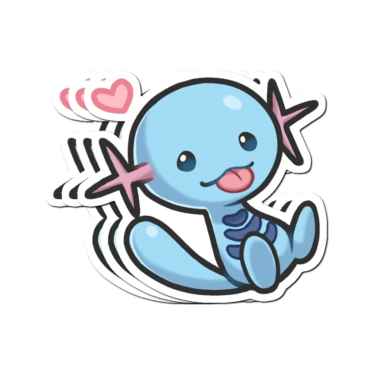 Stickers Pack 3, Vinyl Sticker for Adult Wooper Teens Laptop Bike Kids Journaling for Bumper Car Water Bottle Luggage Guitar Skateboard (3pcs/Pack) - 