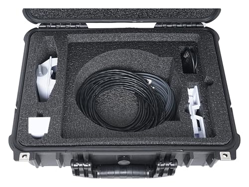 Waterproof Hard Case fits Starlink Mini Dish Kit -Precision Cut Foam For Starlink Mini, Kickstand, Pipe Adapter, Power Supply, Cables, Ethernet Cable & More in Dual Level Closed-Cell Durable Foam by Case Club - Image 3