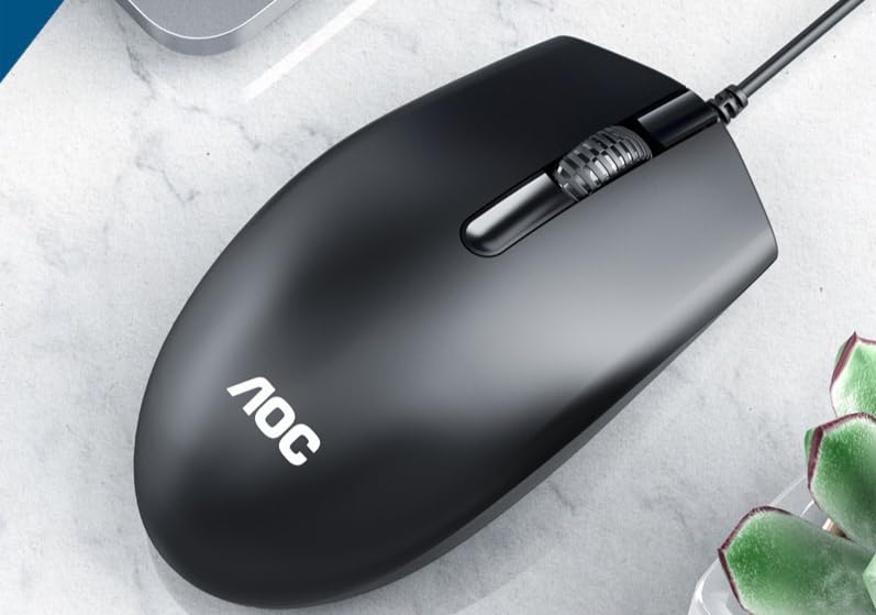 Image of Wired Mouse | Photoelectric 1000dpi Precision | Ergonomic Design for Comfortable Use | Office & Gaming Desktop Notebook USB Connection with High Accuracy, Reliable Tracking