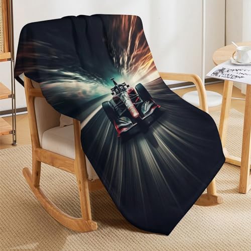 Couverture F1 super douce et respirante, jeté de lit en flanelle 130x150 - 8