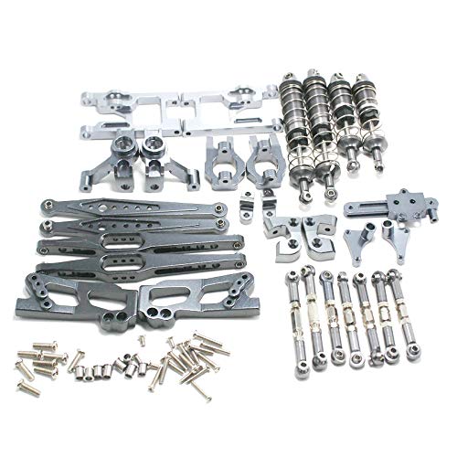 Qusedwey 12428 - Kit de accesorios de actualización para 12428 12423 12427 Fy03 Q39 Q46 1/12 Rc Car piezas universales, gris
