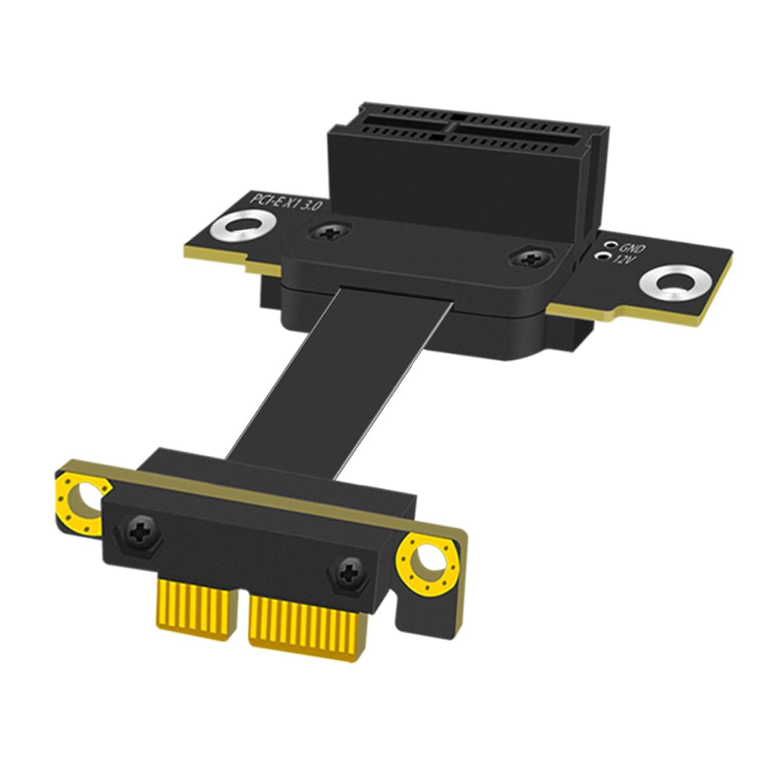 GLOTRENDS 50mm PCIe 3.0 X1 Riser Cable for M.2, WiFi, Firewire, USB, Sound Cards, etc