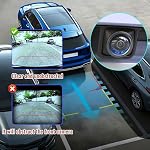 4PCS Car Camera Lens Protector, HD Clear Car Backup Camera Protective Sticker, Anti-Rain Waterproof Reversing Camera Cover, Anti-Scratch Universal Shield Film for Auto Truck SUV