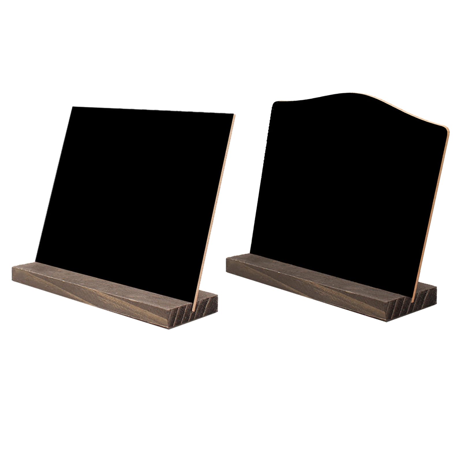 Tischkreidetafeln mit Holzständer, Nachrichtentafel, Tischnummer, Lebensmittel, kleine Tafel für Hochzeit, 8 Stück