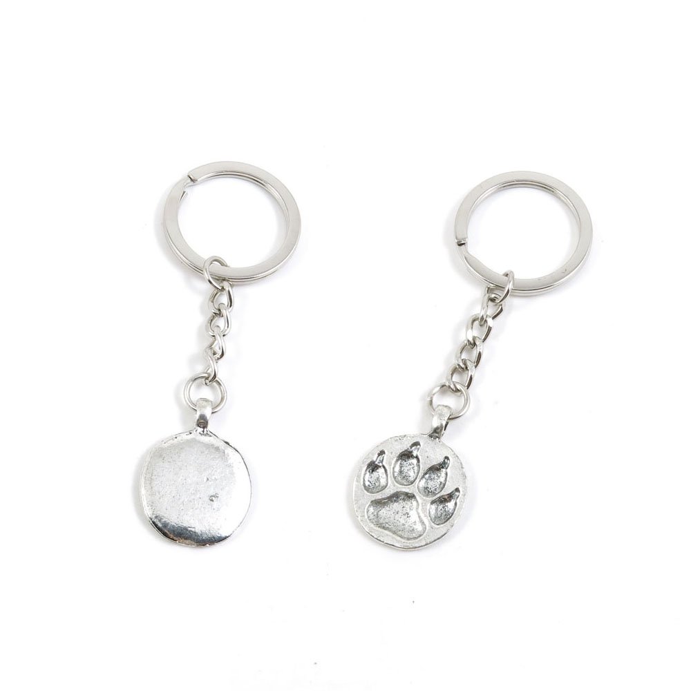 2 x Keychain Keyring Key Ring Chain Jewelry Findings Y2QG1 Bear Paw