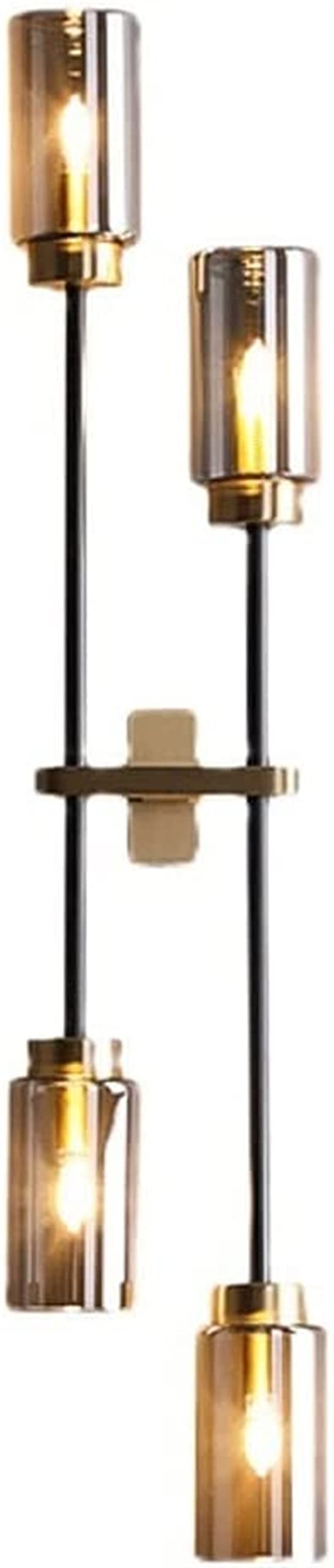 Luminaires d'art nordique applique murale moderne LED intérieur en verre gris