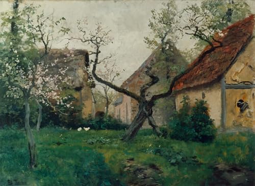 Pintura en lienzo moderna de Fritz Thaulow para decoración de interiores en 60x90cm