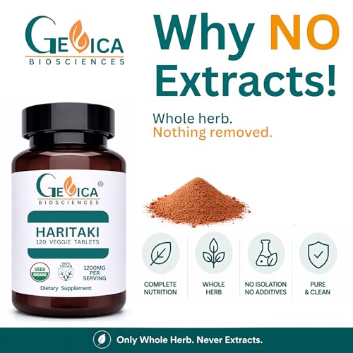 GeVica Biosciences Organic Haritaki Tablets