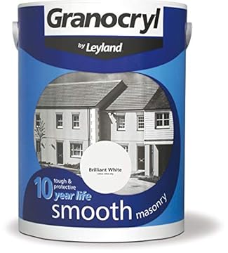 Leyland Granocryl Smooth Masonry, Brilliant White, 5L