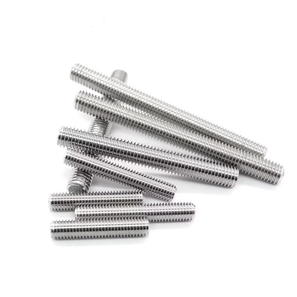 FEEIMOL Stainless Steel Fully Threaded Rod Bar Studs M10x80mm (2 pcs), Silver - Image 3