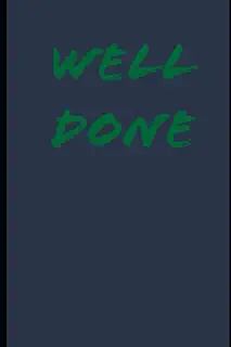 Well done: Well done lined journal,120 page 6×9 inch cover