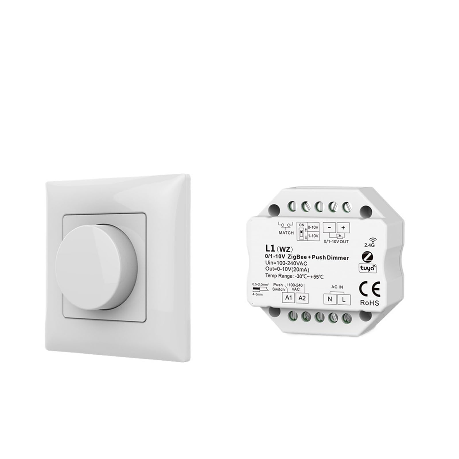 Variateur LED 0-10V anti-scintillement module domotique sans fil L1(WZ)