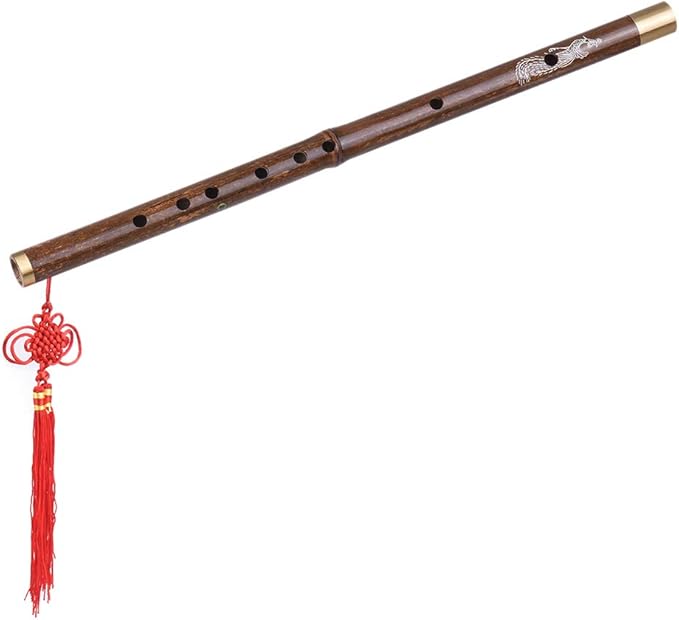 Flûte Traditionnelle En Bambou à 6 Trous - Pour Débutants, Tonalité Do (C), Longueur 23.6 Cm, Légère Et Portable