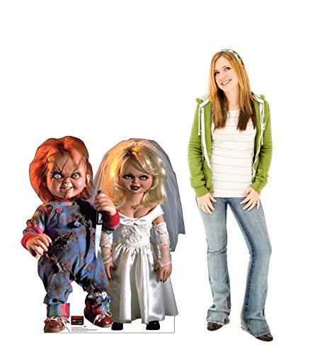 Image of Cardboard People Advanced Graphics Chucky and His Bride Life Size Cardboard Cutout Standup - Bride of Chucky (1998 Film)
