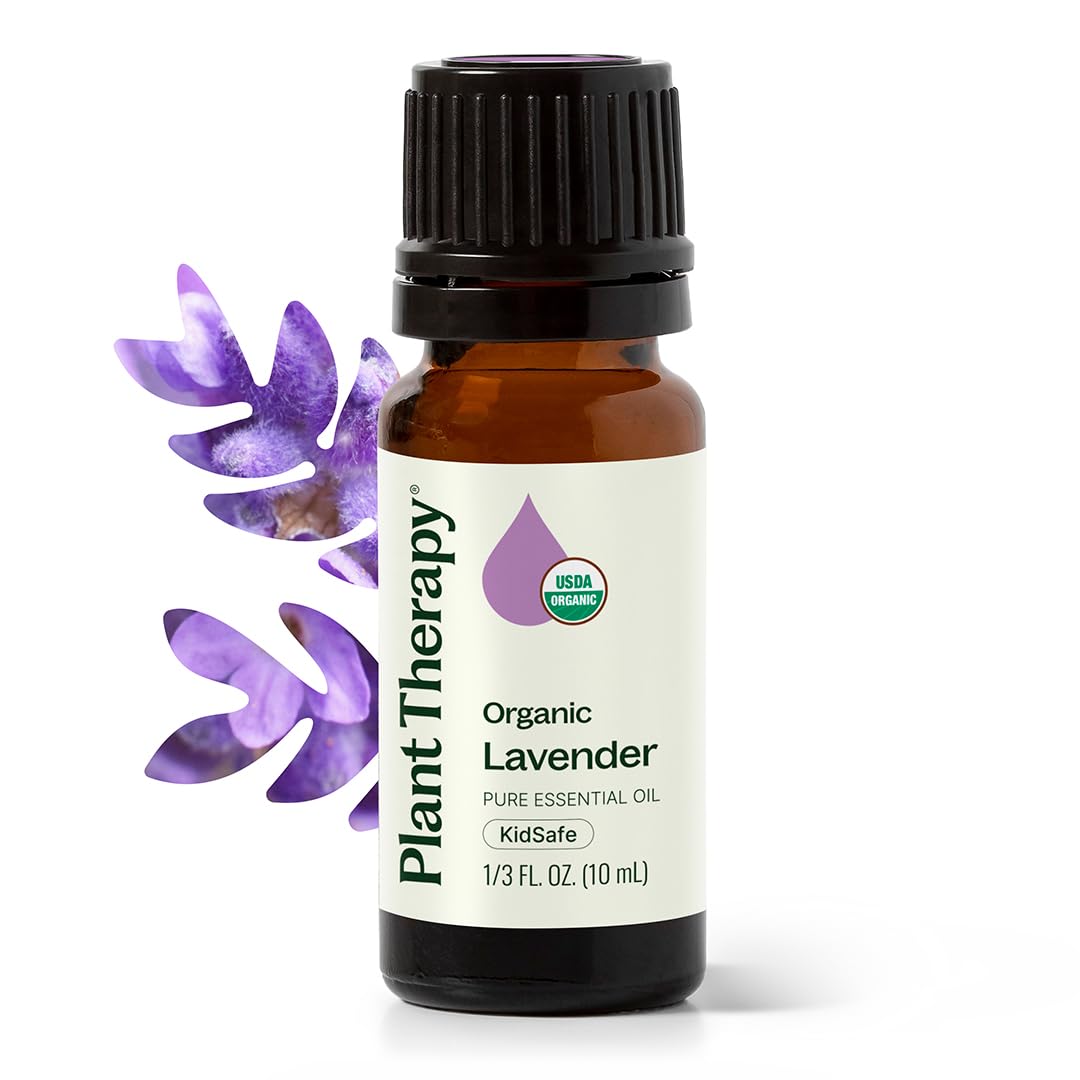 Organic Lavender Essential Oil 100% Pure, USDA Certified Organic, Undiluted, Natural Aromatherapy, Therapeutic Grade 10 mL (1/3 oz)