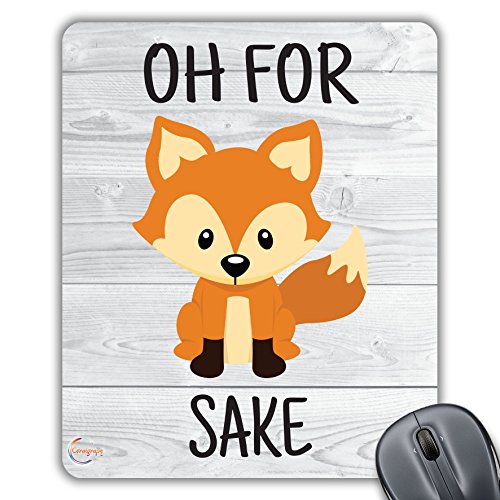 CP038 Tapis de souris fantaisie Imprimé Oh For Fox Sake pour ordinateur portable Cover