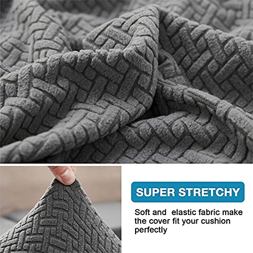 Stretch Sofa Zitkussen Hoezen, Duurzaam Jacquard Spandex Bank Kussenhoezen, Antislip Seat Kussen Protector Voor Sofa… - Afbeelding 5