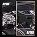 BILLFARO Front Strut Tower Covers,Carbon Fiber Painted Engine Bay Shock Protection Panel Cover Trim with Mag Ride Replacement for Corvette C8 C8.R 2020 2021 2022 2023
