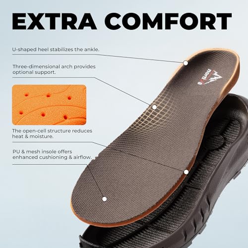 Image of NORTIV 8 Men's Tactical Hiking Lightweight Cushion Sole for Work All Day Side Zipper Motorcycle Combat Military Boot Arch Support 8 Inches Terrascope