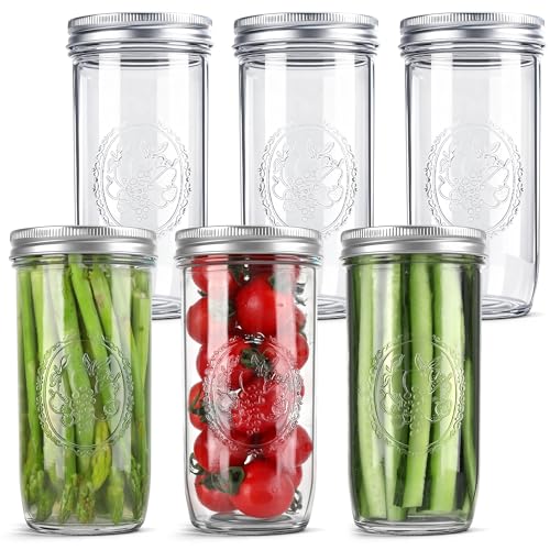 Anwoi 24 oz Wide Mouth Jars