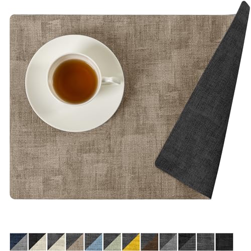 Romanstile Reversible Vinyl Placemats Grey