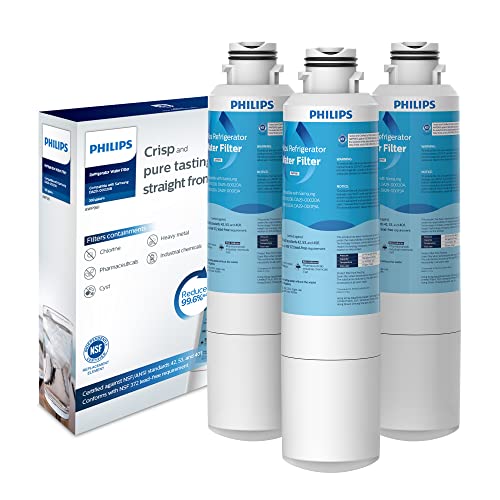 Philips AWP963 NSF/ANSI Certified Refrigerator Water Filter Replacement for LG®: LT700P, LFXS30766S, ADQ36006101, ADQ36006101-S, ADQ36006101S, ADQ36006102, Sears/Kenmore:9690, 46-9690, Pack of 3