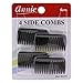 Annie Side Hair Comb Small Black (4pc) #3203